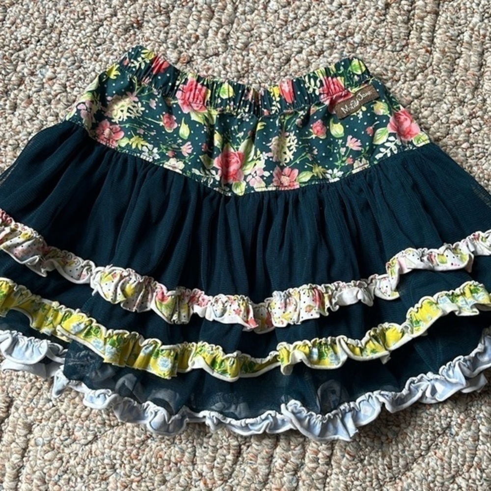Matilda Jane floral‎ ruffle skirt size 4